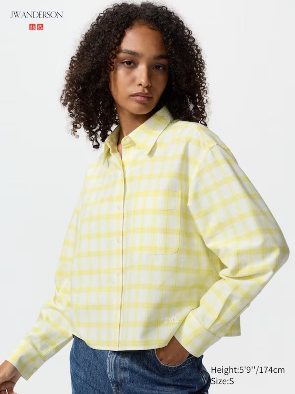 JW Anderson Yellow Plaid Button-Up Shirt
